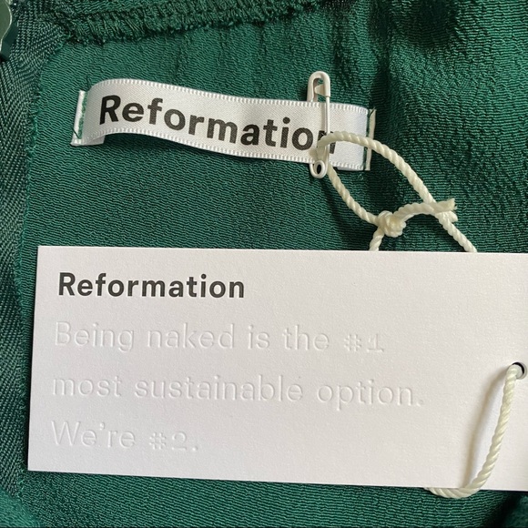 Reformation Filippa Green Halter Dress - Picture 11 of 15